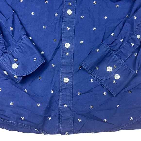 Bonobos Shirt Mens Medium Short Slim Fit Blue Pattern Button Up 100% Cotton - Picture 3 of 12